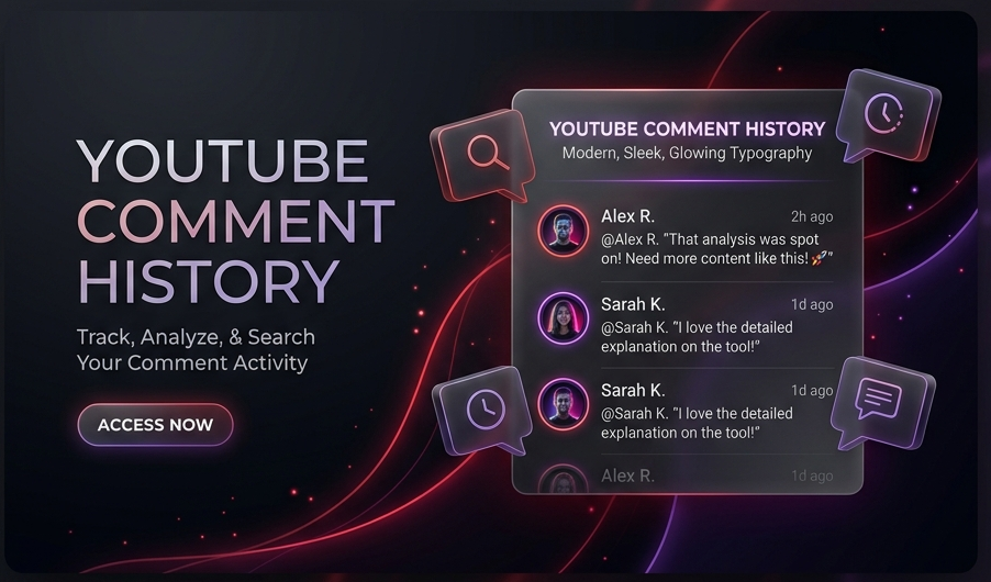 YT Comment History Finder Web Tool Brand Image